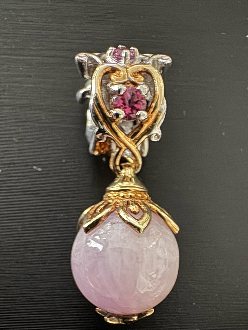 Michael Valitutti Gems En Vogue Sterling Silver/ 24K Gemstone Charms JR Bracelet - Picture 7 of 9
